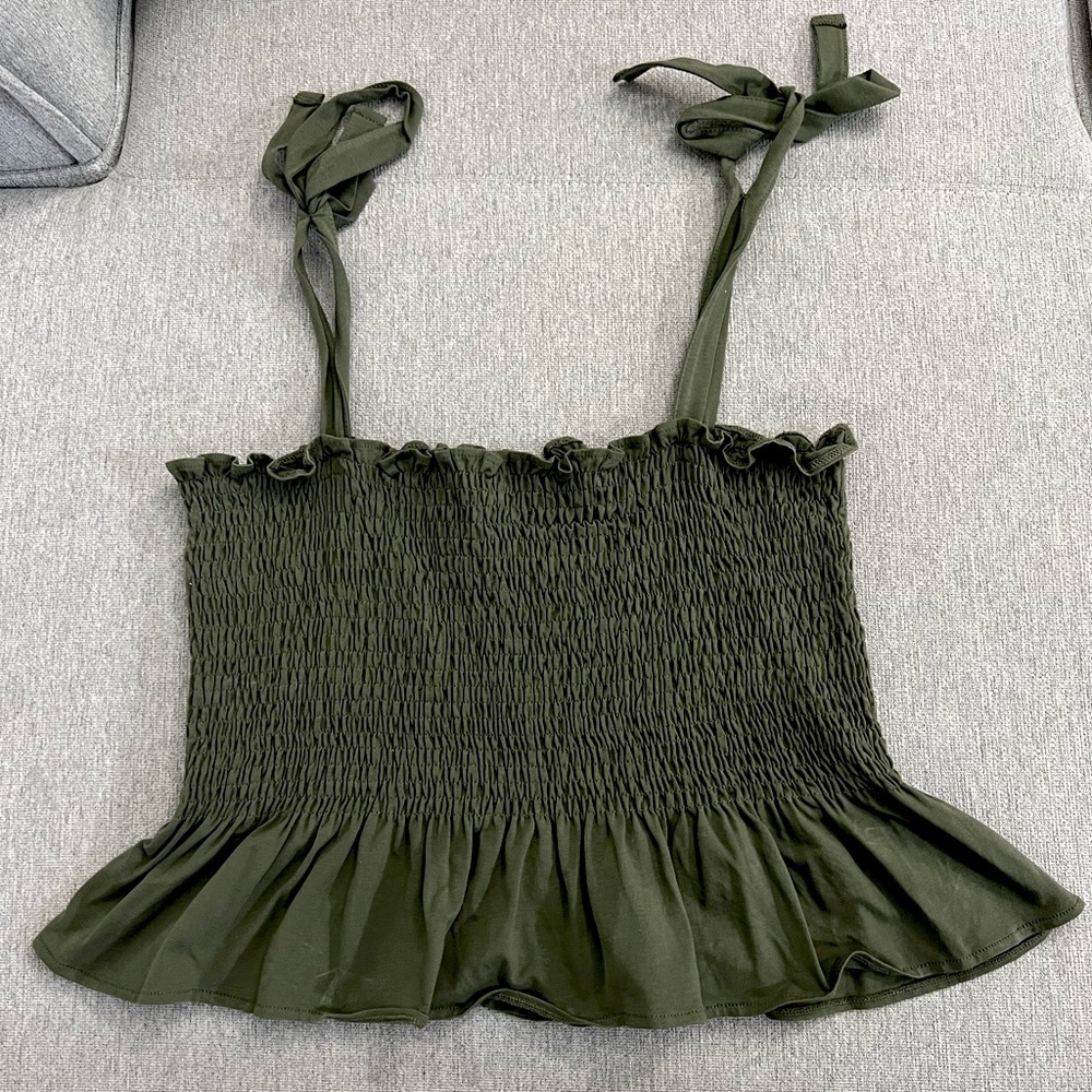 Green tank top. H&M size Large